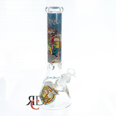 WATER PIPE BEAKER GLOW IN DARK WP25048 1CT
